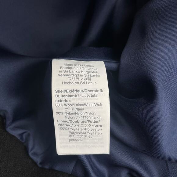 J. Crew Italian Stadium Cloth Wool Chateau Parka Coat Black Size 4P - Picture 12 of 12